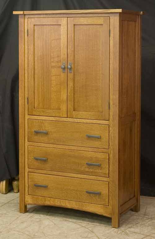 Amish Brooklyn Mission Bedroom Armoire Bs Bm 85 The Amish