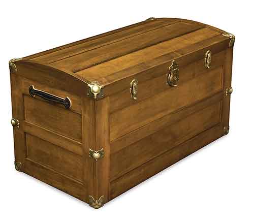 Amish Trunk with Round Lid [AJW71338RL]