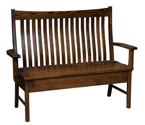 Amish Houghton Bench - Click Image to Close