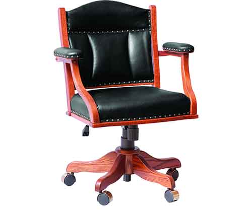 Amish Made Low Back Arm Desk Chair