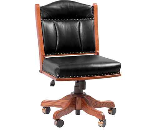 Amish Made Low Back Side Desk Chair