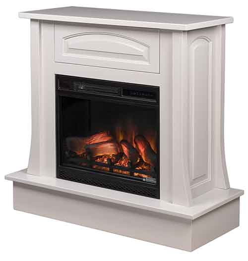 Amish Conrad Wall Fireplace (33" Insert) - Click Image to Close