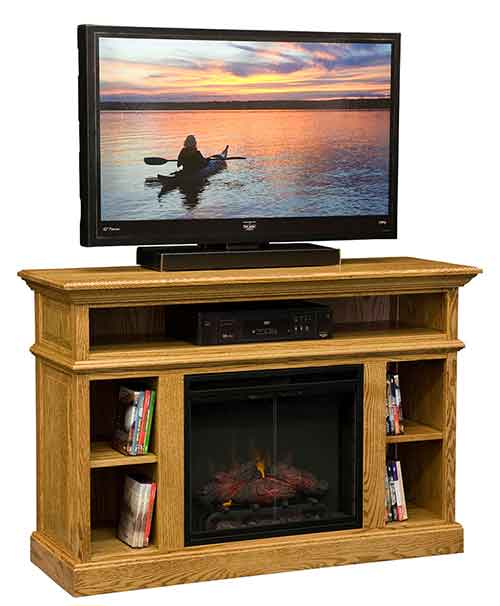 Amish DN Fireplace Entertainment Center - 52" - Click Image to Close