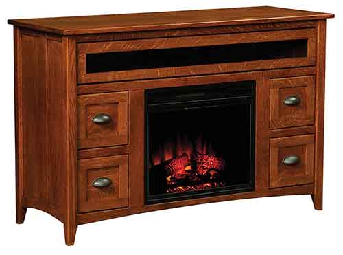 Amish Monroe Fireplace Media Center - Click Image to Close