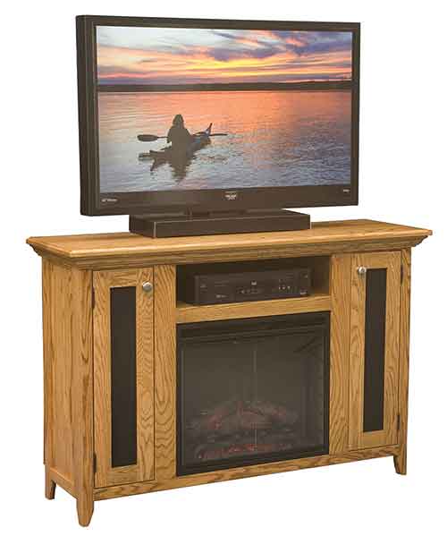 Amish Shaker Fireplace Console - Click Image to Close