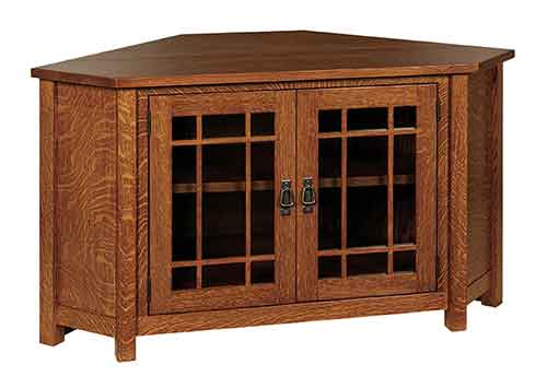 Amish Landmark TV Corner Cabinet - Click Image to Close