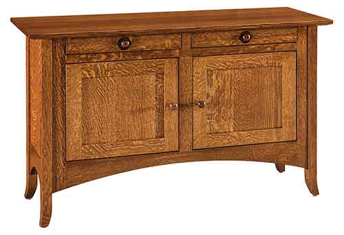 Amish Shaker Hill Cabinet Sofa Table - Click Image to Close