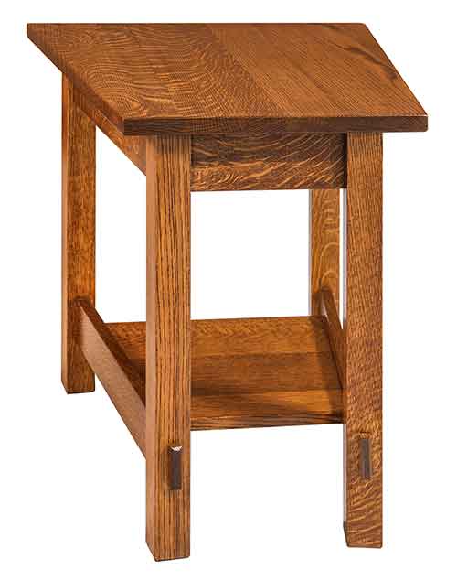 Amish Springhill Wedge Shaped End Table - Click Image to Close