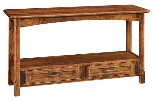 Amish West Lake Open Sofa Table - Click Image to Close