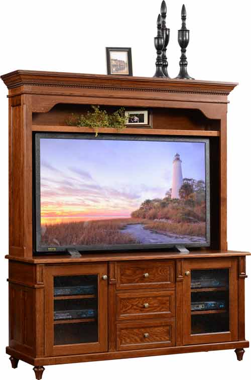 Amish Bridgeport TV Stand - Click Image to Close