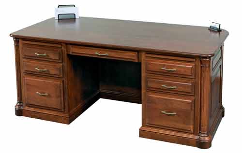 Amish Jefferson Executive Office Desk - Click Image to Close
