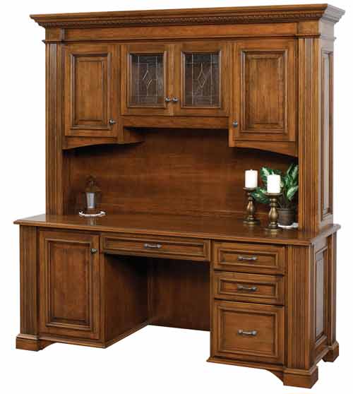 Amish Lincoln Credenza with Optional Hutch - Click Image to Close