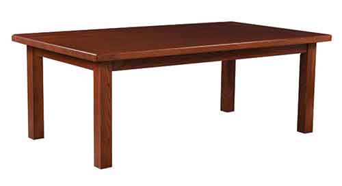 Amish Made Butcher Block Leg Table - Click Image to Close