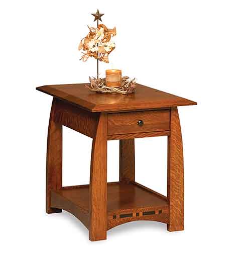 Amish Boulder Creek Open End Table - Click Image to Close