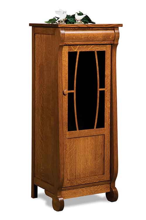 Amish Old Classic Sleigh Stereo Cabinet - Click Image to Close