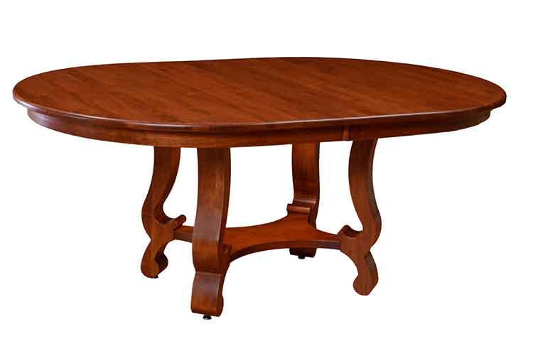 Amish Arlington Pedestal Table (solid top) 42" x 60"