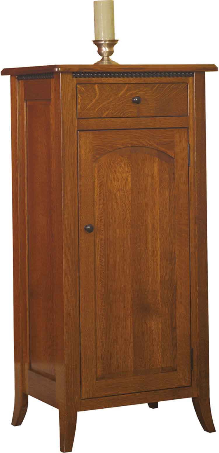 Amish Bunker Hill Jelly Cupboard w/ Drawer (52" High) - Click Image to Close