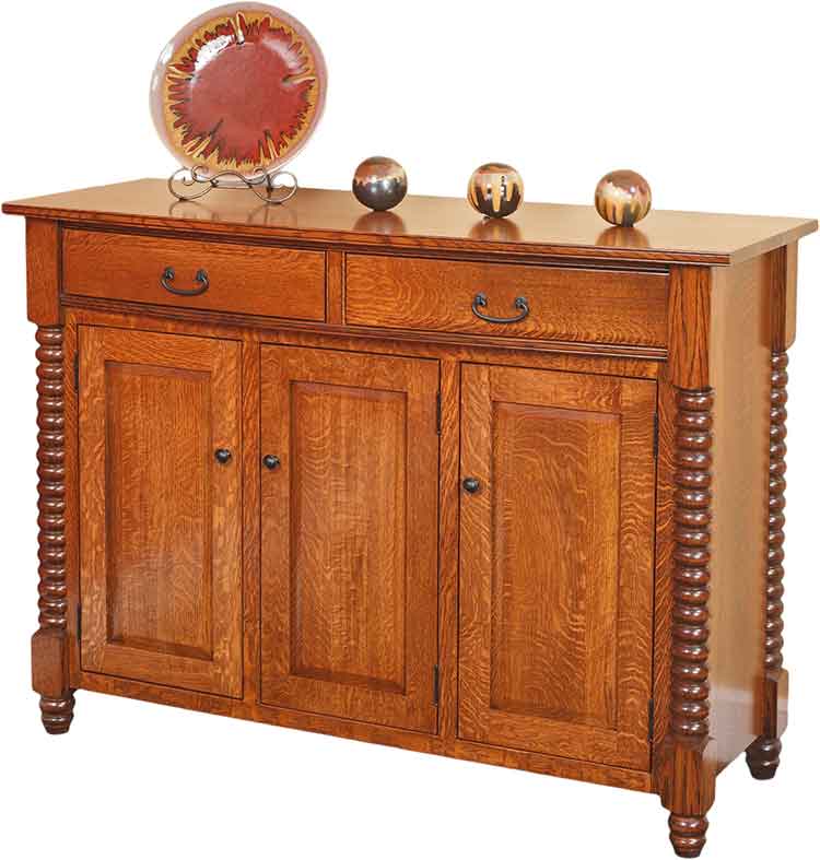 Amish Sophia 3-Door Server w/ 2-Drawers (42" Height) - Click Image to Close
