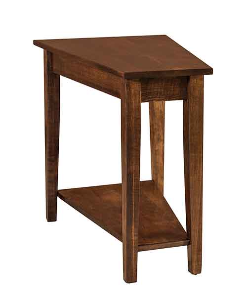 Amish Carriage Wedge End Table - Click Image to Close