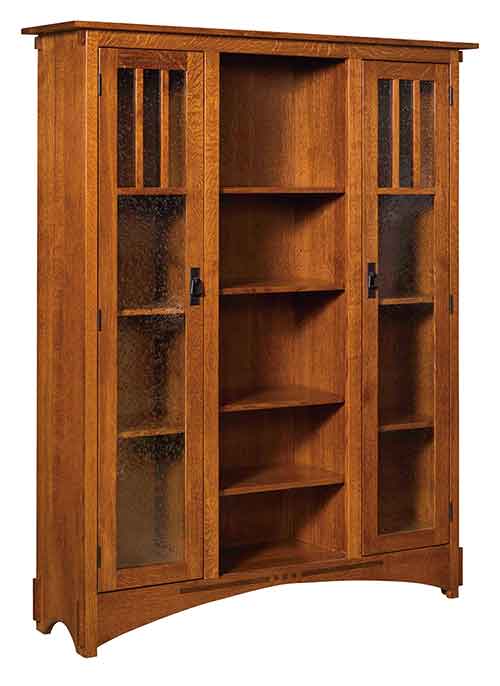 Amish Mission Display Bookcase [HBHDMB15]