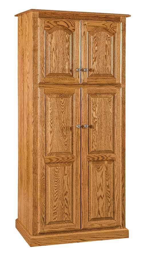 Amish Lux Traditional 4 Door Pantry - Click Image to Close
