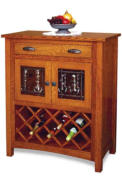 Amish Regal Wine Cabinet - Click Image to Close