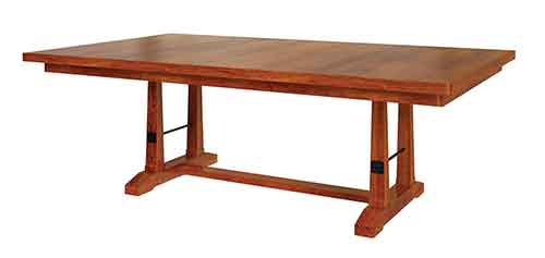 Amish Carla Elizabeth Double Pedestal Table [HERCARDP]