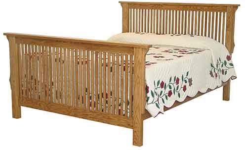Amish Stick Mission Bed - Click Image to Close