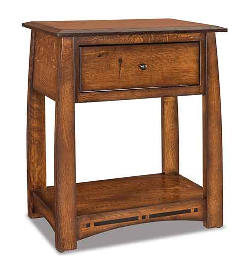 Amish Boulder Creek 1 Drawer Nightstand with opening