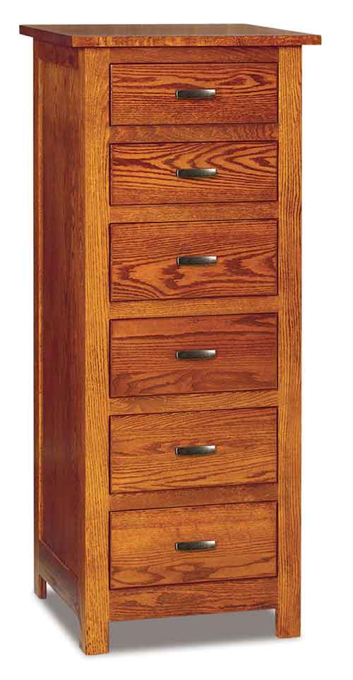 Amish Flush Mission 6 Drawer Lingerie Chest - Click Image to Close