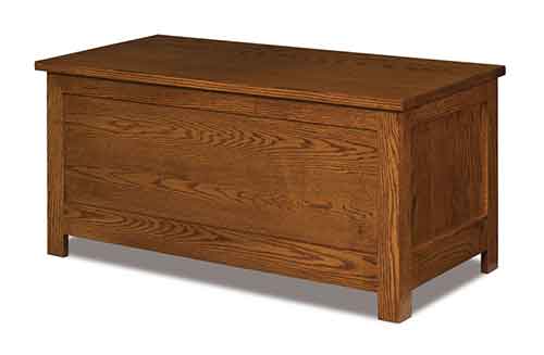Amish Flush Mission Blanket Chest - Click Image to Close