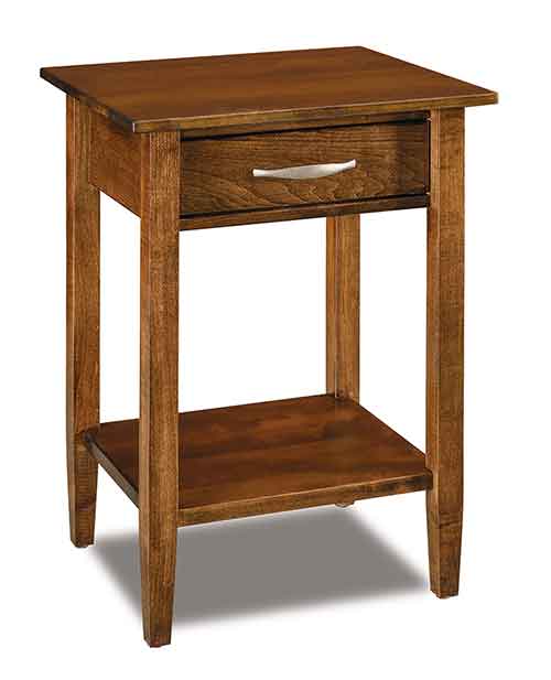 Amish Imperial 1 Drawer Open Nightstand - Click Image to Close
