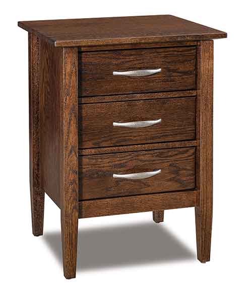 Amish Imperial 3 Drawer Nightstand - Click Image to Close