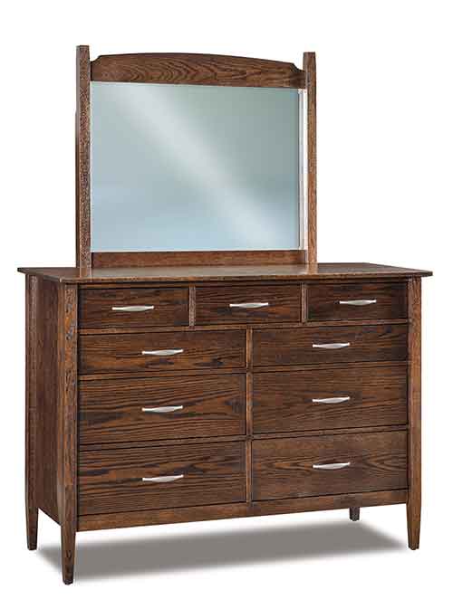 Amish Imperial 9 Drawer Dresser - Click Image to Close