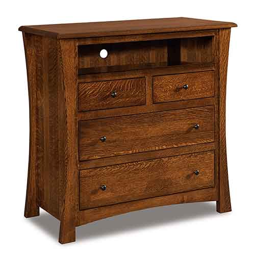 Amish Matison 4 Drawer Media Chest - Click Image to Close
