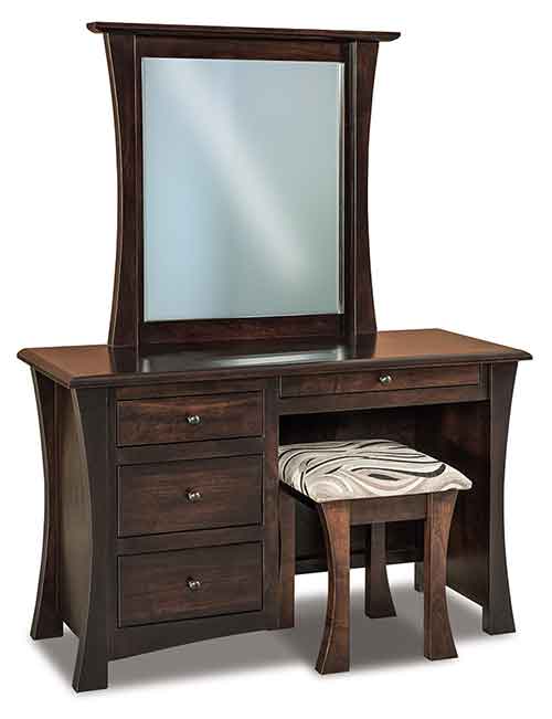 Amish Matison 4 Drawer Vanity Dresser - Click Image to Close