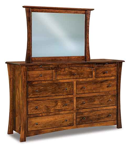 Amish Matison 9 Drawer Dresser w/jewelry drawer - Click Image to Close