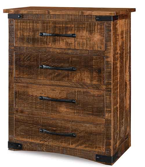 Amish Orewood 4 Drawer Chest - Click Image to Close