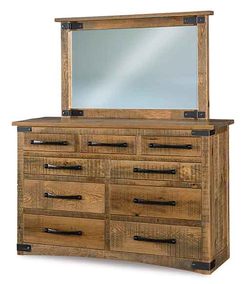 Amish Orewood 9 Drawer Dresser - Click Image to Close