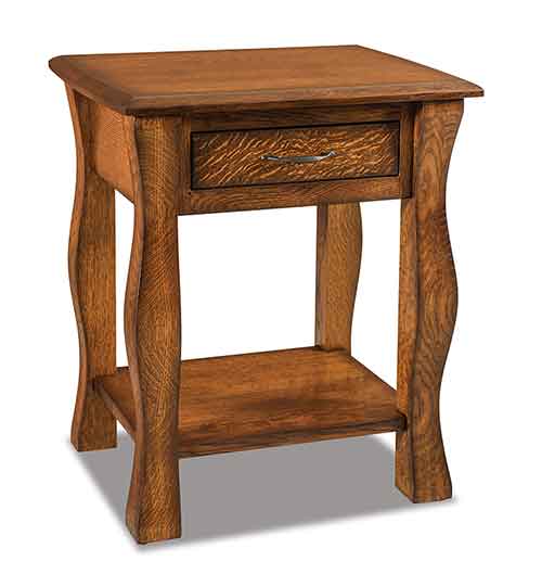 Amish Reno 1 Drawer Open Nightstand - Click Image to Close