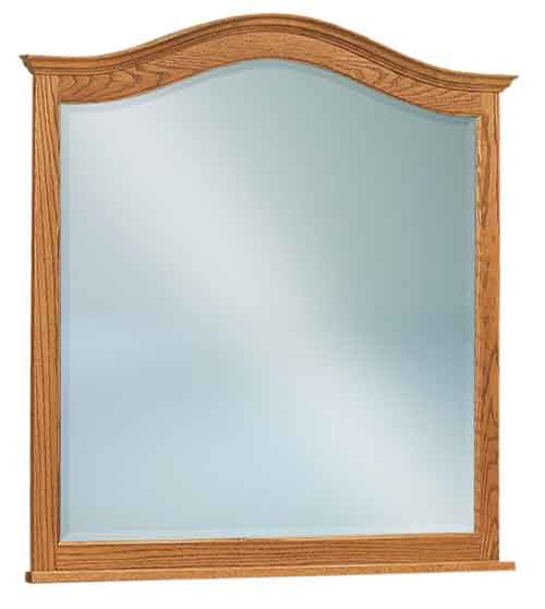 Amish Shaker Arch Crown Mirror - Click Image to Close