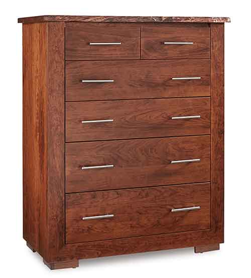 Amish Live Edge 6 Drawer Chest - Click Image to Close