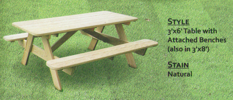 Pine Outdoor 3 X 6 Table [LOP32]