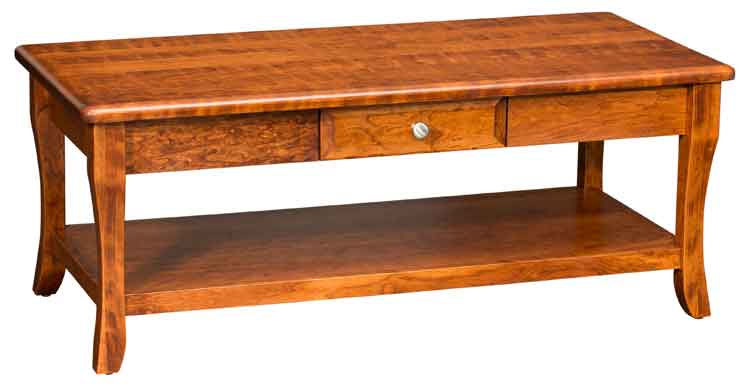 Amish Berkley Coffee Table w/Drawer - Click Image to Close