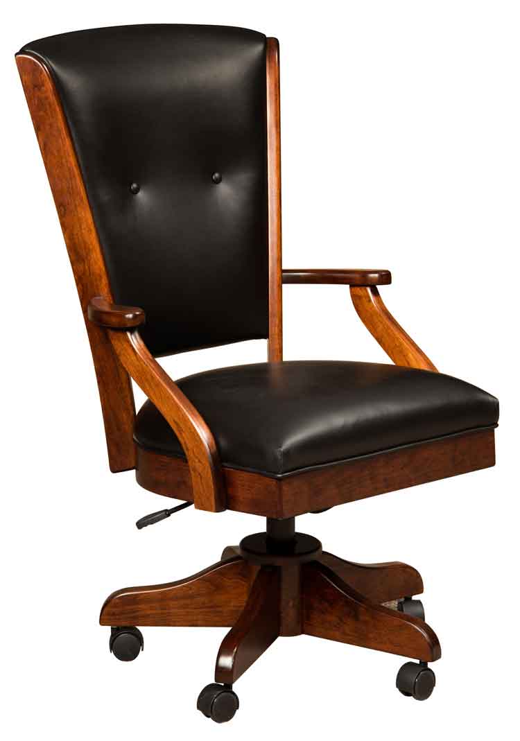 Amish Berkshire Short Arm Chair (FINISHED ONLY) - Click Image to Close