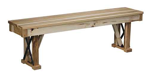 Amish Industrial Bench - Click Image to Close