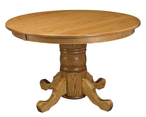 Amish Single Pedestal Table [NWSINGPEDS03]