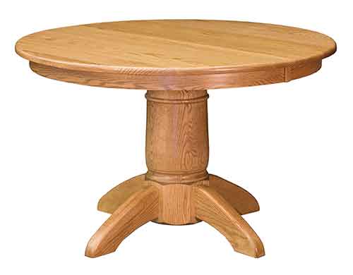 Amish Tuscan Single Pedestal Table - Click Image to Close