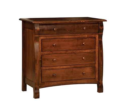Amish Castlebury 4 Drawer Dresser - Click Image to Close