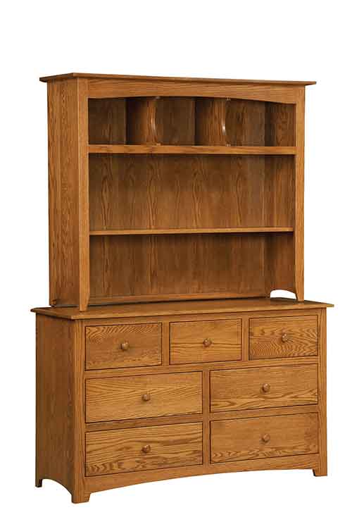 Amish Monterey Hutch Top Option - Click Image to Close